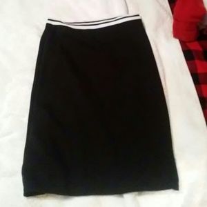 Black pencil skirt